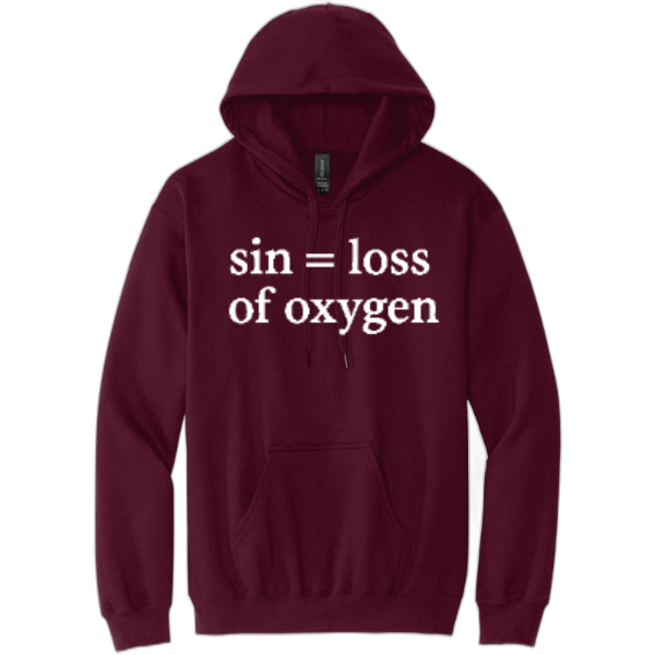 Sin = Loss of Oxygen Pullover Hooded Sweatshirt SF500