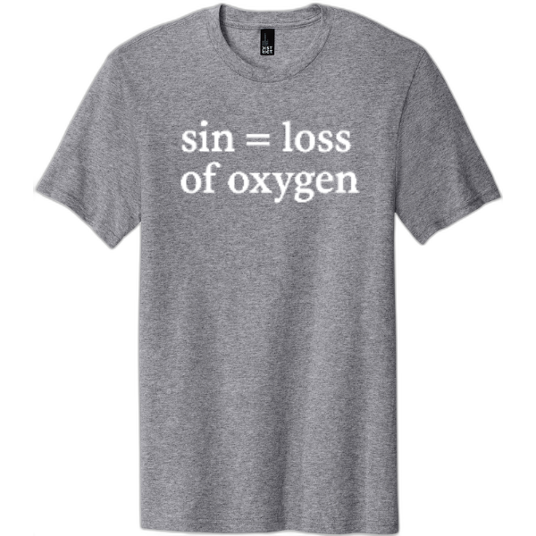 Sin = Loss of Oxygen White Print DT5000