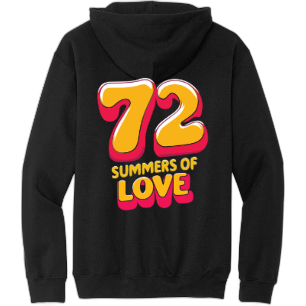 72 Summers Front and Back Pullover Hooded Sweatshirt SF500