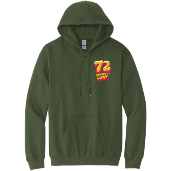 72 Summers Full Design Front/Back Pullover Hooded Sweatshirt SF500