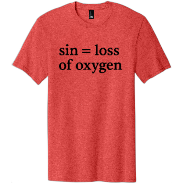 Sin = Loss of Oxygen Black Print DT5000