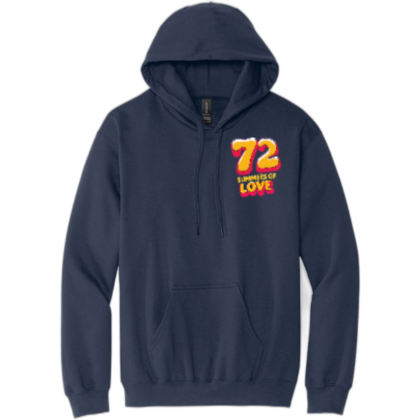 72 Summers Front and Back Pullover Hooded Sweatshirt SF500