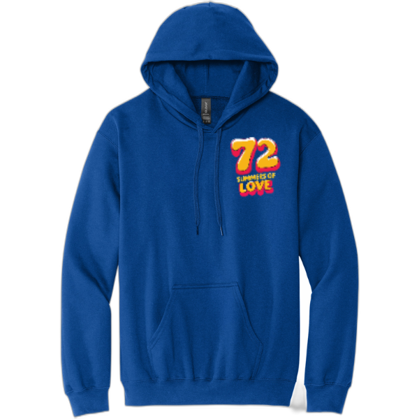 72 Summers Front and Back Pullover Hooded Sweatshirt SF500