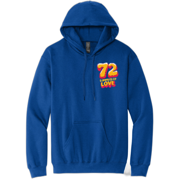 72 Summers Left Chest only Pullover Hooded Sweatshirt SF500