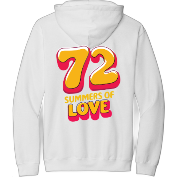 72 Summers Front and Back Pullover Hooded Sweatshirt SF500
