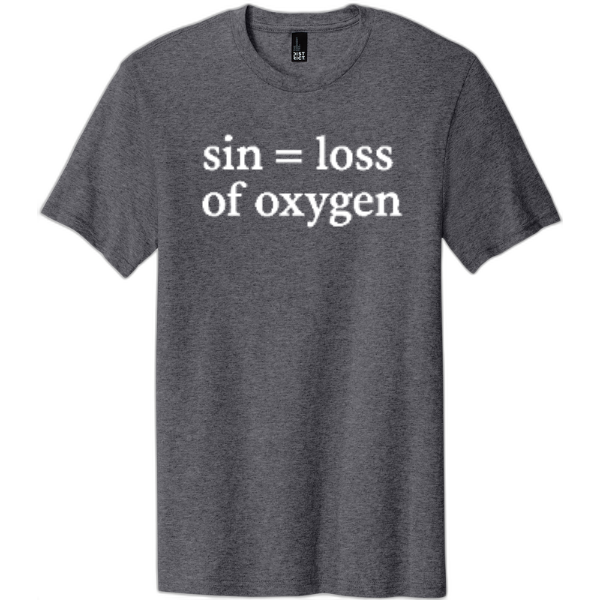Sin = Loss of Oxygen White Print DT5000