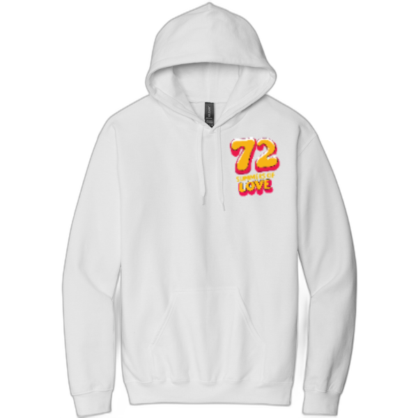 72 Summers Front and Back Pullover Hooded Sweatshirt SF500