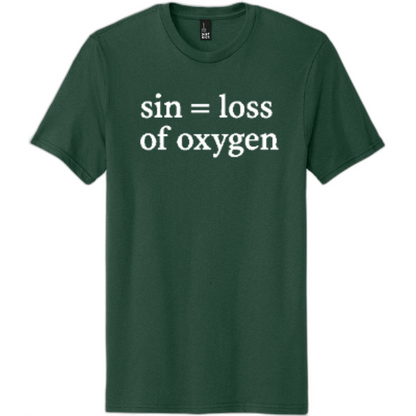 Sin = Loss of Oxygen White Print DT5000