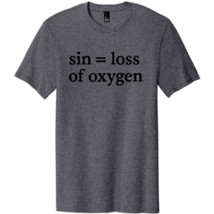 Sin = Loss of Oxygen Black Print DT5000