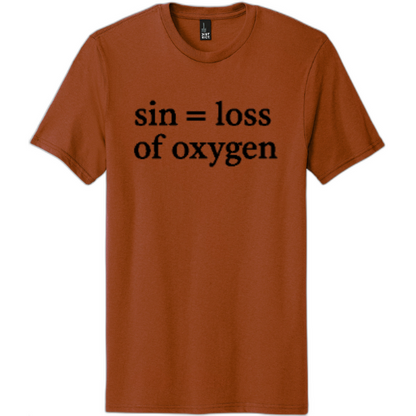 Sin = Loss of Oxygen Black Print DT5000