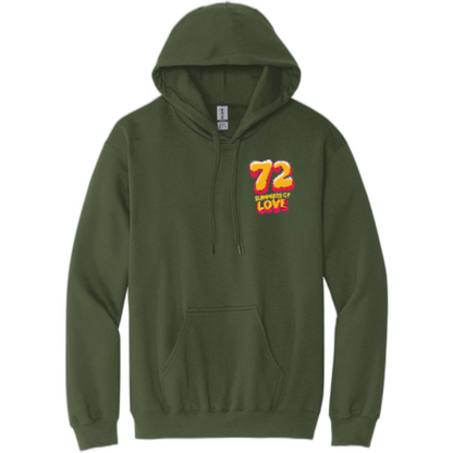 72 Summers Full Design Front/Back Pullover Hooded Sweatshirt SF500