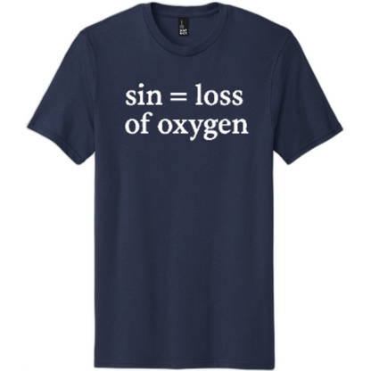 Sin = Loss of Oxygen White Print DT5000