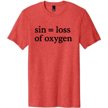 Sin = Loss of Oxygen Black Print DT5000