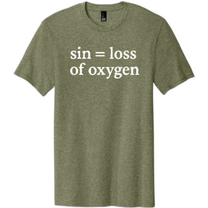 Sin = Loss of Oxygen White Print DT5000